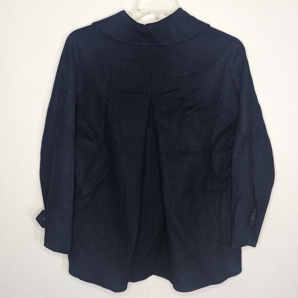 Weekend Max Mara Usuale Double-Breasted Wool-Blend Coat in Navy, Size 12 - Picture 9 of 11